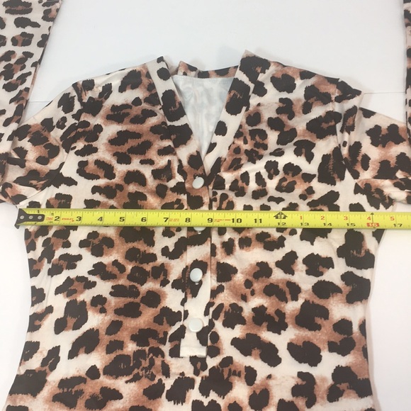 🧡NWOT🖤LEOPARD LONG SLEEVE BODYSUIT - Picture 12 of 15